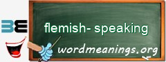 WordMeaning blackboard for flemish-speaking